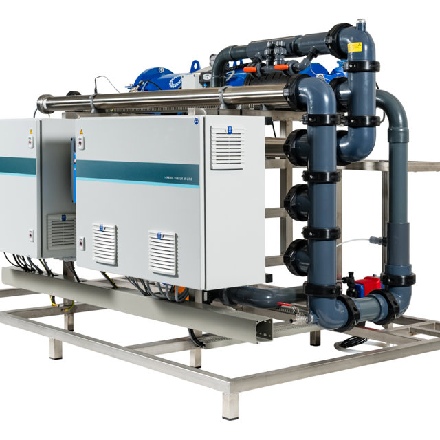 Priva Vialux water disinfection unit with UV technology for horticultural irrigation systems