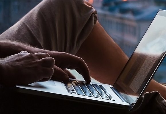 Remote Management Man With Laptop Crop